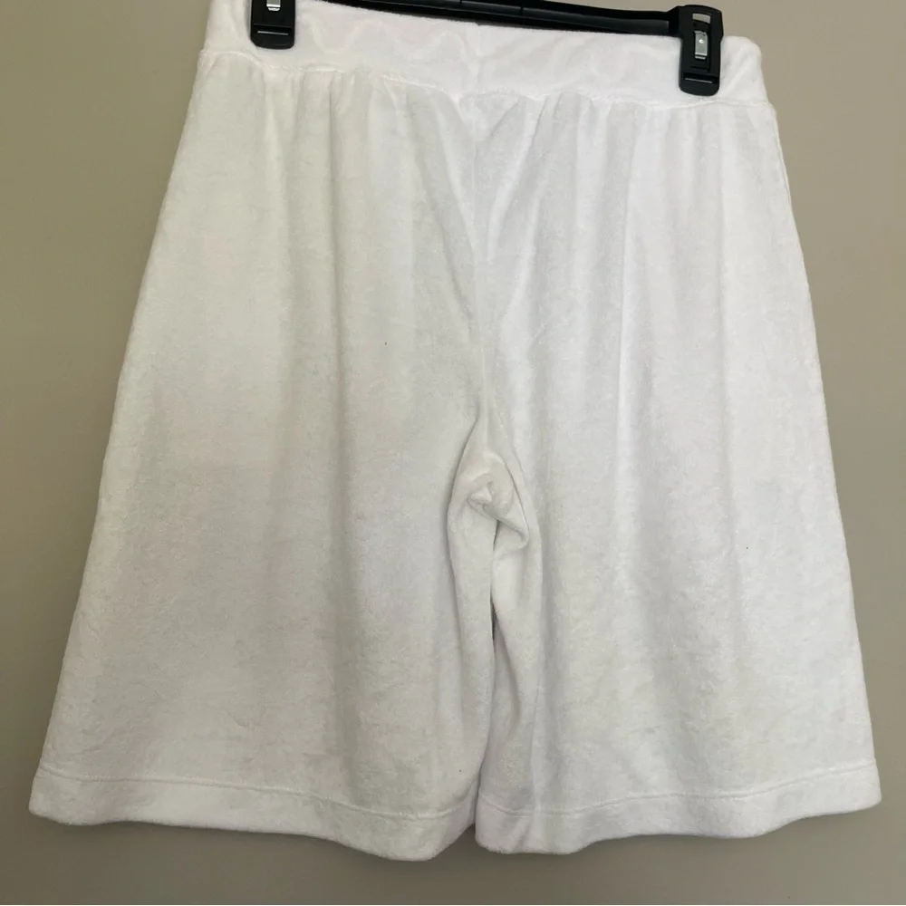 Comfort Code White Terry Drawstring Athletic Shorts